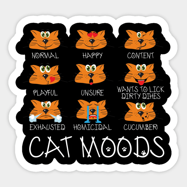 Cat Moods Sticker by fiar32